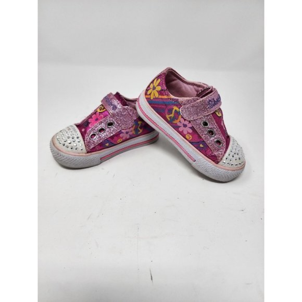 Sketchers Twinkle Toes‎ Funkadelic Girls 5.5 Light Up Trainers